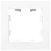  Рамка для розеток и выключателей, 1 пост, цвет белый, EKF Эпика 