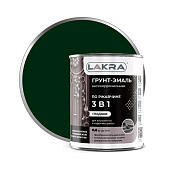 Грунт-эмаль 3 в 1 Лакра Зеленый мох RAL 6005 0,8кг Грунт-эмаль 3 в 1 Лакра Зеленый мох RAL 6005 0,8кг