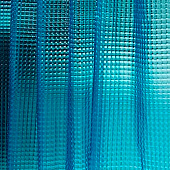  Штора для ванной Лаурель 3D ПВХ 180х180см 12 колец голубой /104244 Zenfort 