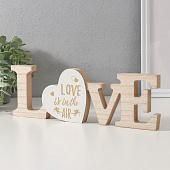 Сувенир дерево Надпись - Любовь витает в воздухе 1,8х29,6х9,7 см 10500819 Сувенир дерево Надпись - Любовь витает в воздухе 1,8х29,6х9,7 см 10500819