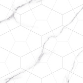 Декор 40х27 Vega grey белый геометрия V9VG3205TG /Global Tile