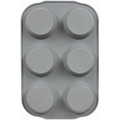  Форма силиконовая кексы, 6 ячеек, 29х19х3 см BASIC Marmiton /80/10 