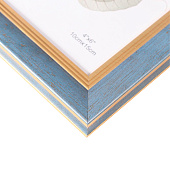 Фоторамка 10х15 пластик Габриэль синяя с золотой полосой 22х14х19 10705079 Фоторамка 10х15 пластик Габриэль синяя с золотой полосой 22х14х19 10705079