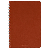 Бизнес-тетрадь на гребне А5 BRAUBERG Office PRO, 80л, под кожу, клетка, коричневая, 111044 Бизнес-тетрадь на гребне А5 BRAUBERG Office PRO, 80л, под кожу, клетка, коричневая, 111044