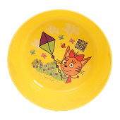 Тарелка пластиковая 12см "Три кота" 107-6443 Тарелка пластиковая 12см "Три кота" 107-6443