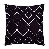 Наволочка 40х40 декоративная Этель Этика, цвет чёрный велюр, 7061211 Наволочка 40х40 декоративная Этель Этика, цвет чёрный велюр, 7061211