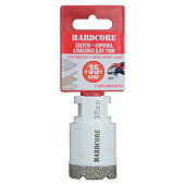 Коронка алмазная по керамогр. для УШМ 35мм "Hardcore" Коронка алмазная по керамогр. для УШМ 35мм "Hardcore"