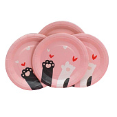 Набор бумажных тарелок 8 шт. "My love yummy" (180 мм) Набор бумажных тарелок 8 шт. "My love yummy" (180 мм)