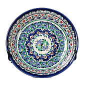 Тарелка глубокая Риштанская Керамика «Узоры», d=20 см, синяя 1573756 Тарелка глубокая Риштанская Керамика «Узоры», d=20 см, синяя 1573756