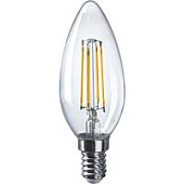  Лампа светодиодная филаментная E14 10Вт 4000К свеча/нейтр. бел.ОНЛАЙТ 80895 