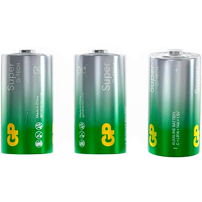 Батарейка G-tech Alkaline LR14, 2шт, GP Super Батарейка G-tech Alkaline LR14, 2шт, GP Super