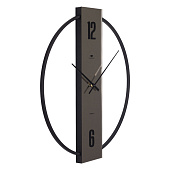  Часы Рубин Отражение 1, d 50 см, металл/зеркало, откр стрелка, черный, 5001-001 (5) 