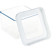 Емкость д/сып.прод. 0,5л Степ квадр. 10х10х7см белый М1290 Емкость д/сып.прод. 0,5л Степ квадр. 10х10х7см белый М1290