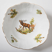 Салатник круглый 19 см Thun Bernadotte, декор "Охотничьи сюжеты" БТФ0091 Салатник круглый 19 см Thun Bernadotte, декор "Охотничьи сюжеты" БТФ0091
