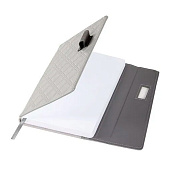 Ежедневник недатированный А5 BRAUBERG Stitch, 160л, под кожу, магнит,серый, 116591 Ежедневник недатированный А5 BRAUBERG Stitch, 160л, под кожу, магнит,серый, 116591