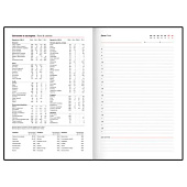  Ежедневник недатированный А5 BRAUBERG Stitch, 160л, под кожу, магнит,серый, 116591 