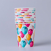  Стакан бумажный "Шары", 250 мл 4639278 