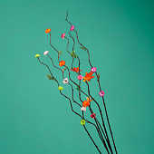 Интерьерный декор из бамбука, цветы пластик 200 см красный 7779955 Интерьерный декор из бамбука, цветы пластик 200 см красный 7779955