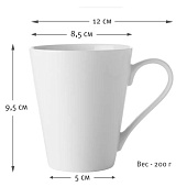 Кружка 0.3л "Белая коллекция" MW504-FX0141 Кружка 0.3л "Белая коллекция" MW504-FX0141