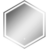 Зеркало с LED подсветкой Тирана 606x700 GL7058Z Домино Зеркало с LED подсветкой Тирана 606x700 GL7058Z Домино