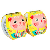  Нарукавники для плавания INTEX HAPPY KITTEN ARM BANDS, 20х15см, от 6-36 мес.  арт.56665 