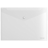 Папка на кнопке А4 прозрачный 120 мкм ErichKrause Fizzy Clear прозрачный, 50172 Папка на кнопке А4 прозрачный 120 мкм ErichKrause Fizzy Clear прозрачный, 50172