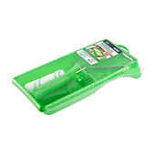  Набор мини-валик Работы по дереву 110мм, микрофибра, ворс 12мм+ванночка 15х29см, АКОР 