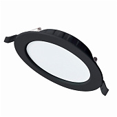  Светильник светодиодный встраиваемый LE LED DL  9W 6500K  черный (60) 