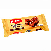 Рулет Яшкино бисквитный шоколадный, 200 г