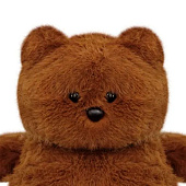 Игрушка мягкая Медвежонок, 20х13х35 см, коричневый, 23121337002-2