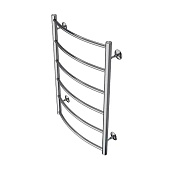  Полотенцесушитель водяной Verona 500/800 6 пер. 1"-1/2" полированный Azario 