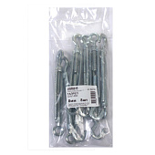 Талреп крюк-кольцо М8, DIN 1480, 8шт, цинк Талреп крюк-кольцо М8, DIN 1480, 8шт, цинк