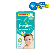  Подгузники PAMPERS  Active Baby-Dry Junior (11-16 кг) Джамбо Упаковка 60 