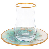  Набор армудов с блюдцами на 6 персон Toygar Turkish Rose 150 мл 