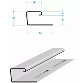 J-профиль Docke PREMIUM (Сливки), 3м J-профиль Docke PREMIUM (Сливки), 3м
