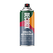 Эмаль аэрозольная черная матовый DECORIX 520 мл