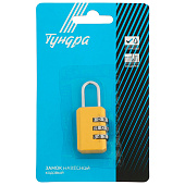 Замок навесной кодовый ТУНДРА ZK003 цвет желтый