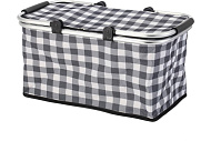 Термосумка с алюминиевым каркасом, 30л, 48х27х24см, с принтом серая клетка CB-7046-1 104856 Термосумка с алюминиевым каркасом, 30л, 48х27х24см, с принтом серая клетка CB-7046-1 104856