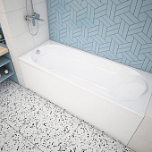  Ванна акриловая Grace 170х70х44см глубина без экрана и ножек МетаКам 