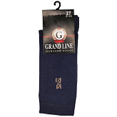  Мужские носки GRAND LINE (M-101), темно-синий, р. 27 