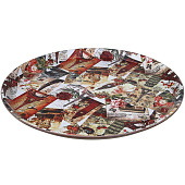 Поднос круглый с антискользящим покрытием пластик, 35,5 см 862-334 Поднос круглый с антискользящим покрытием пластик, 35,5 см 862-334