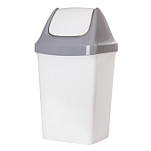  Контейнер для мусора СВИНГ 50,0л Мраморный (3) М2464 