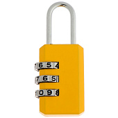  Замок навесной кодовый ТУНДРА ZK003 цвет желтый 