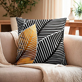  Наволочка 42х42 декоративная Этель Листья велюр, 4370140 