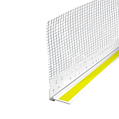  Профиль ПВХ примыкающий оконный с армирующей сеткой 9мм L2.4м /Лига 