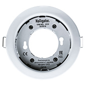 Светильник точечный встраиваемый GX53 NGX-R1 круг белый 71277 (d105/монтажн d90) /Navigator Светильник точечный встраиваемый GX53 NGX-R1 круг белый 71277 (d105/монтажн d90) /Navigator