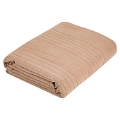  Покрывало 180х200 Полоска  фланель бежевый 