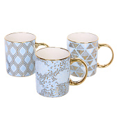 Кружка керамическая 350мл "Золотая нежность", микс 323-0491 Кружка керамическая 350мл "Золотая нежность", микс 323-0491