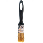 Кисть плоская Стандарт 25х6мм, натуральная щетина, черная пластиковая ручка, АКОР Кисть плоская Стандарт 25х6мм, натуральная щетина, черная пластиковая ручка, АКОР