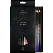  Карандаши цветные 12шт LOREX PRO-DRAW Superior, LXCPPD12-SP 